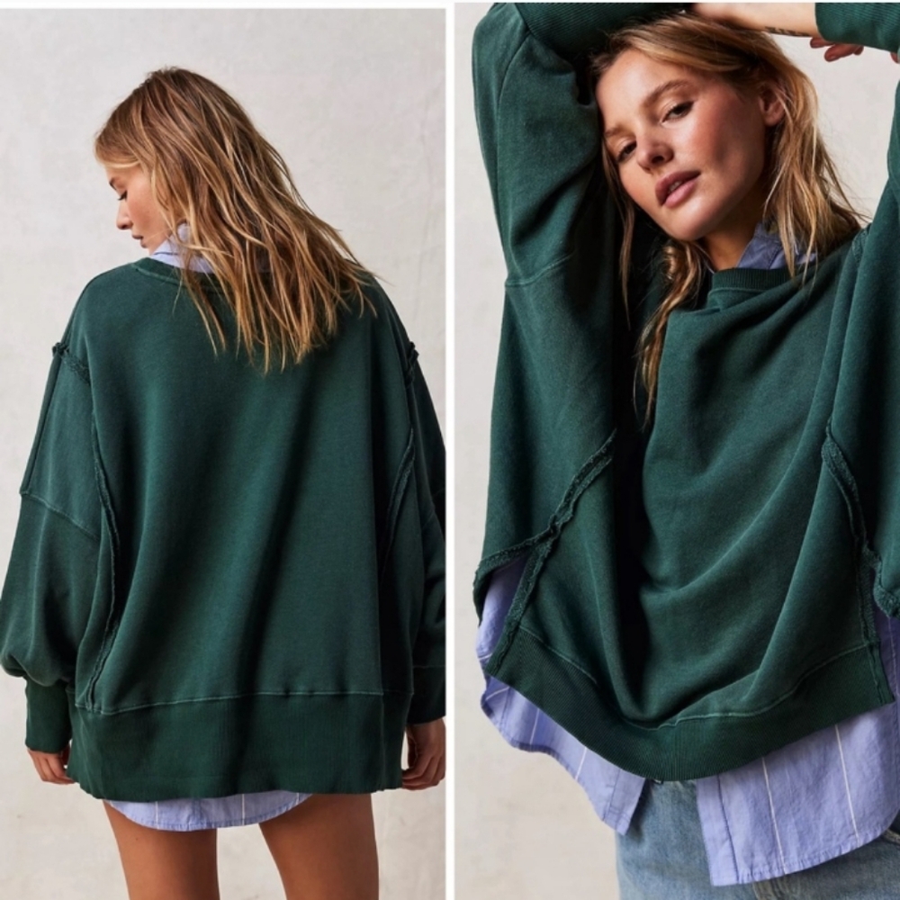 NWT !!!!!  Free rPeople - Camden Pullover Sweatshirt sweater Size xs